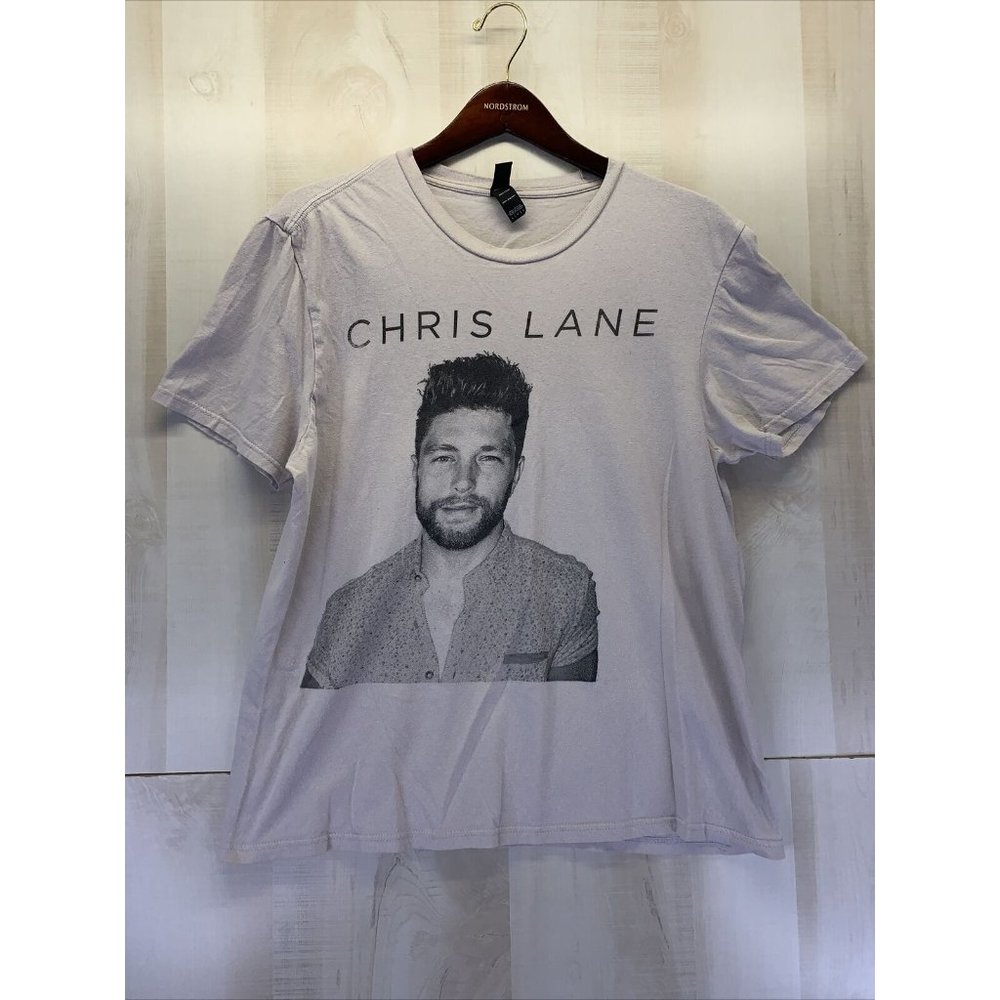 Chris Lane Concert Tee- Womens Size Large Short Sleeve T Shirt-5554